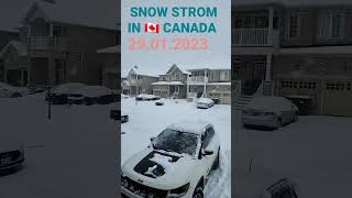 Snow Strom in CANADA 🇨🇦 TORONTO #canada