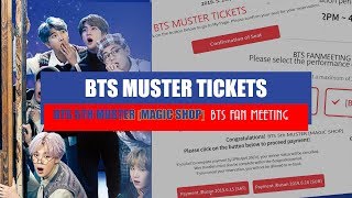 TUTORIAL ♡ BTS MUSTER TICKETS 2019