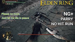 [Elden Ring] (NG+) Bullying Night Cavalry🐎 (Greyoll's Dragonbarrow) boss | No Hit Run | Parry