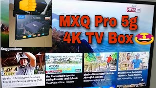 MXQ PRO 5g 4k Android TV Box how to use & unboxing tagalog