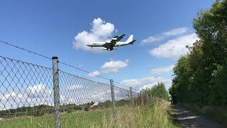 Boeing E-3A Sentry LX-N90452 low approach at Bremen 04.08.2020