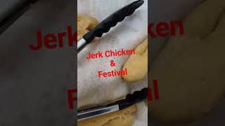 Jamaican Jerk Chicken & festival #foodie #carribeanfood #Yardstyle #jamaican