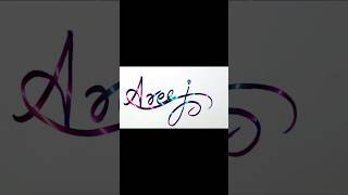 Magical Name Calligraphy #shorts #viral #trending #nameartsworld #art