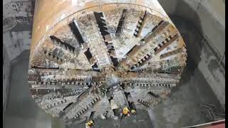 Karnaphuli Tunnel "TBM Cutter Head" after Breakthrough.