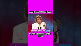 #joanrivers 1990 Daytime #emmys Win! #talkshow #legend #funny #1990s #beautiful #legendary #missyou