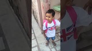 Navya 1st time going to school #school#schoollife #youtubeshorts#shortvideo