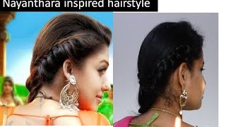 Nayanthara inspired Hairstyle tutorial for Traditional outfits | step by step