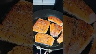 Fried Salmon/Vegetable/Dinner/Andresa Norway  Vlog