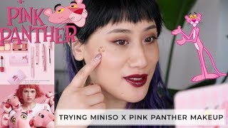 Trying New Miniso Pink Panther Makeup