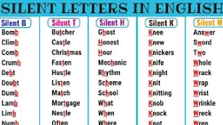 Silent Letters in English A-Z, Why should we have silent letters in English