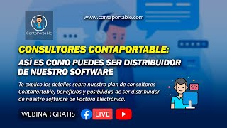 Consultores ContaPortable: Así es como puedes ser distribuidor de nuestro software