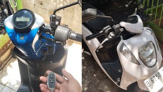 Pasang keyless paket murah dimotor honda genio. minimal keyless sudah anti congkel maling