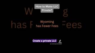 How to Create private LLC?