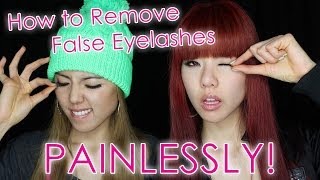 How to Remove False Eyelashes Painlessly!