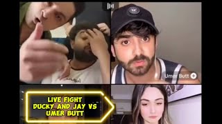 Ducky fight with Umer Butt 🥸on Tiktok Live||Ducky/J-playz/UmerButt||😅