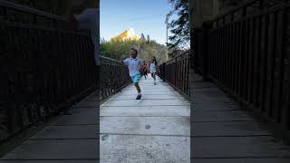 Having fun with my siblings at Spearfish Canyon falls.