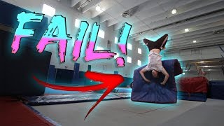 I TRIED LEARNING NEW TRAMPOLINE TRICKS!