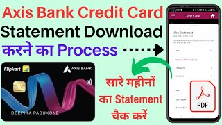 how to download axis Bank credit card bill? axis Bank credit card bill kaise download Karen?