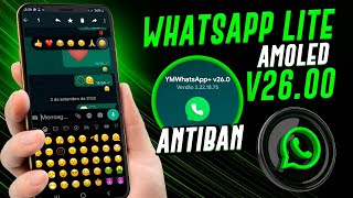 SAIU! YM WHATSAPP LITE V26 SUPER ATUALIZADO COM NOVAS FUNÇÕES E COM EMOJIS iOS 16,O MELHOR!