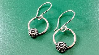 Bottlebee: Making sterling silver earrings from excess silver