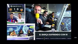 ITURRALDE DICE QUE ES PENALTY EL DEL BARÇA VS. VALENCIA PERO CAMBIA DE OPINIÓN POR SU JEFE DE LA SER