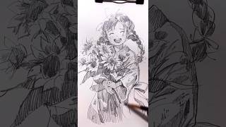 몽글몽글 만화체 연필 드로잉 / Annie Style Pencil Drawing