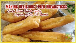 😋 Making Delicious Fried Breadsticks | cách làm bánh quẩy ngon giòn và thơm - #254