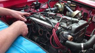 How to remove an Alfa Romeo 2000 Bertone Inlet Manifold  Part 1