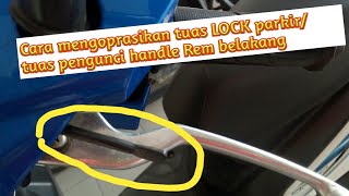 Fungsi tuas pada HANDLE rem belakang matic