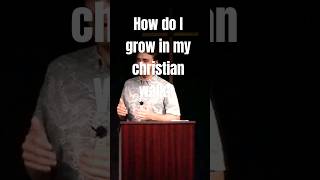 How do I grow in my Christian walk? Through the word read and preached. #truth #bible #reformed