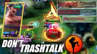 GUSION: iNSECTiON laos | ENEMY TRASH TALKS iNSECTiON AND THIS HAPPENED...  | MLBB | Gameplay No.