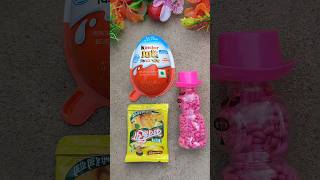 Pink 🩷 Jems Fennel & Mango 🥭 Candy Popsicle in Kinder Joy Box #shorts #ytshorts #kinderjoy