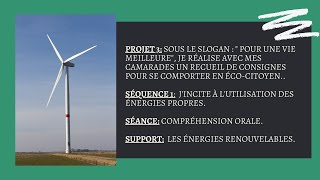 1AM- Projet 3- séquence 1- Les énergies renouvelables (support inédit)