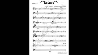 Estuve - banda carnaval (partitura)