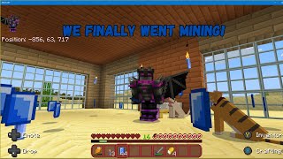 Its finally mining time!! Minecraft part 4