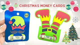 Christmas Money card Assembly, Elf Cash Card Holder Making, How to Cut and Assemble No Pouch Card