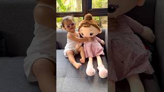 Baby Isla and her Baby Doll 🥰 #shorts #shortvideo #youtubeshorts #ytshorts #viralvideo #shortsviral