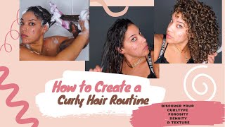 How to Create a Curly Hair Routine for Your Curl Type! #curlyhair