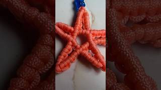 Macrame Star Keychain #diy #macramecreation #macramelover #viralsong #shorts #craft