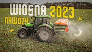 🇵🇱NAWOZY 2023! POTĘŻNY POŻAR KURNIKA W TLE!! Deutz-Fahr Agrotron K110 & Amazone ZA-M 1201 ☆ AW ™