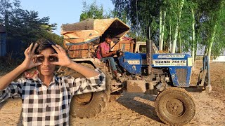 Driving 24 Hours In Tractor Challenge| এখন ২৪ ঘন্টা ট্রাক্টর থেকে নামতে পারব না 🥵 | Don't Try #vlog