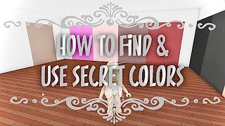 SECRET Color Hack for Decorating in Adopt me!