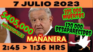 💩🐣 Conferencia de prensa matutina *Viernes 7 de Julio 2023* Presidente AMLO de 2:45 a 1:36.