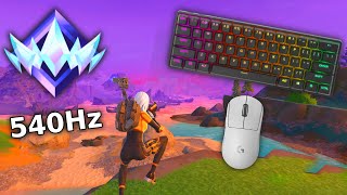 SteelSeries Apex Pro Mini ASMR 😴 Solo Gameplay 🏆 Satisfying Keyboard Fortnite 540 FPS 4K ⭐