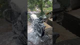 Royal Enfield foam wash #shortvideo