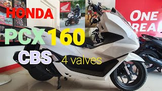 PCX 160 CBS Pearl White