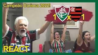 FAMÍLIA TRICOLOR REAGE À 1 FLUMINENSE x 1 FLAMENGO - CAMPEONATO CARIOCA 2022