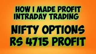 Intraday Options Trading Live in Nifty Options - Learn how i made money today