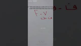 رسم حروف F – V – ف - ڤ فى اللغة الهيروغليفية