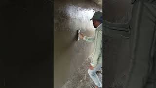 Cement plaster method #shorts #plaster #youtubeshorts #foryou #trending #wallcoating